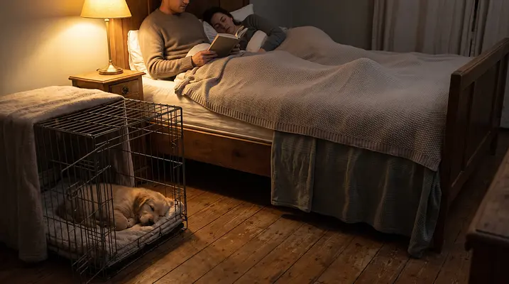 Where Should Your Puppy Sleep at Night?